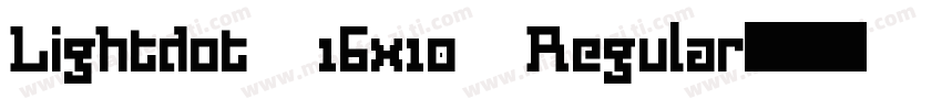 Lightdot 16x10 Regular字体转换